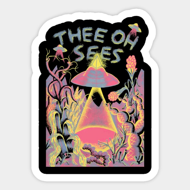 Thee Sees Sticker by Don Kodon